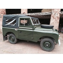 Bâche noire sans fenêtre pour 88 SERIE 2, 2A et 3 - EXMOOR TRIM