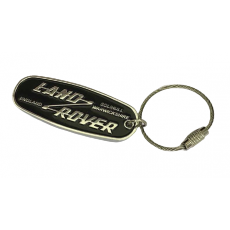 LAND ROVER key ring Black silver STC62071