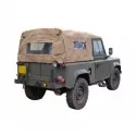 Bache defender 90 avec fenetres laterales - Sable