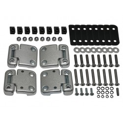 Kit 4 Charnieres de portes AVANT avec visserie INOX