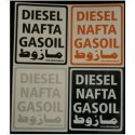 Autocollant Diesel noir