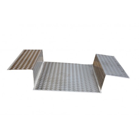 2mm Load Liner Silver Chequer Plate Suitable for Defender 90 vehicles
