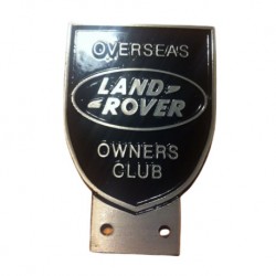 Plaque de calandre LAND ROVER owners club - NOIRE