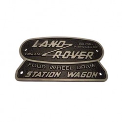Plaque LAND ROVER Station Wagon