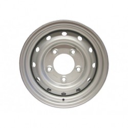 road wheel - 6.5x16 - steel - wolf style - silver - Defender 90/110/130 - range rover classic - discovery 1