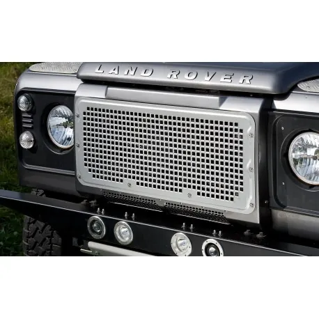 Grille de calandre grise style HERITAGE - defender - avec climatisation (sans bavette)