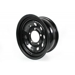 Black Modular 7X16 Steel Road Wheel