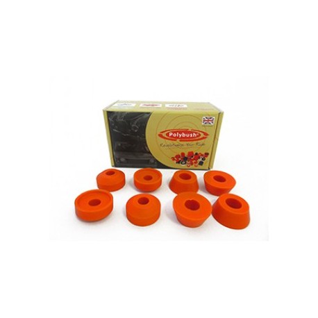 Kit12 Dynamic Orange Silent bloc amortisseurs AR - Polybush