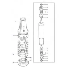 Amortisseur avant pour DEFENDER 90/110/130 TD4