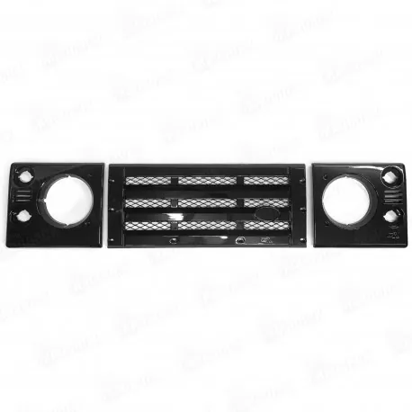 Black facelift kit for DEF 90/110/130 - Chrome mesh