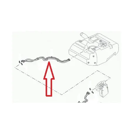 Fuel pipe DEF110/130 Puma TD4 2007 to 2012