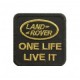 LAND ROVER embroidered badge - gold/green