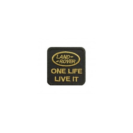 LAND ROVER embroidered badge - gold/green