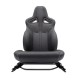 ELITE SPORTS SEAT (HEATED) PAIR BLACK LEATHER - BLACK STITCH