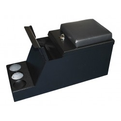 cubby box sécurisé avec 2 clés et 3 porte-gobelets amovibles