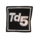 LAND ROVER TD5 embroidered badge - white/black