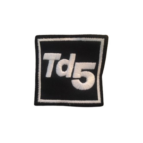 LAND ROVER TD5 embroidered badge - white/black