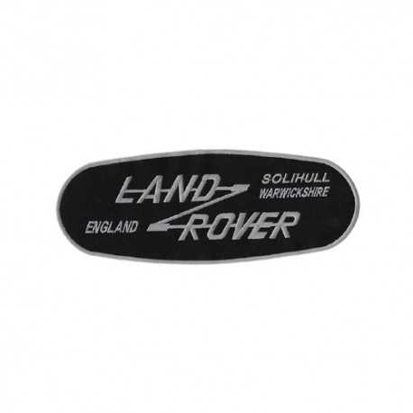 Écusson oval Land Rover England - Noir et argent