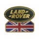 ECUSSON LAND ROVER ET DRAPEAU ANGLAIS - VERT ET DORE