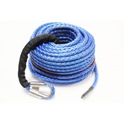Câble de treuil synthétique Terrafirma - Bleu avec Rock Guard - 27m x 10mm