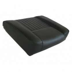 DELUXE OUTER SEAT BASE FOR SERIES LAND ROVER IN BLACK VINYL