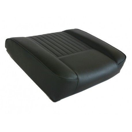 DELUXE OUTER SEAT BASE FOR SERIES LAND ROVER IN BLACK VINYL