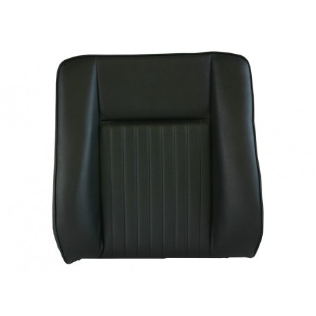 DELUXE OUTER SEAT BACK FOR SERIES LAND ROVER IN BLACK VINYL