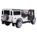 Voiturette Defender 110 électrique radio télécommandé blanche