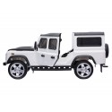 Voiturette Defender 110 électrique radio télécommandé blanche