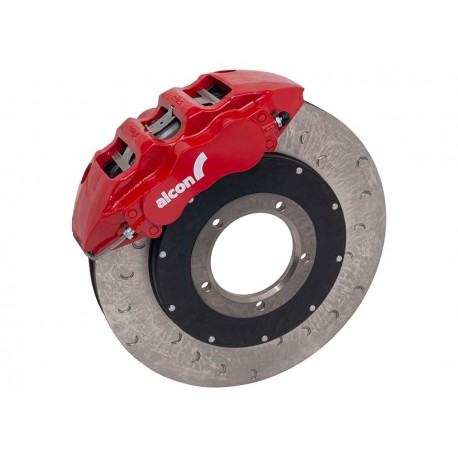 Front Brake Axle Kit by Alcon for Land Rover Defender (with 18" Wheels) - Red Caliper