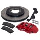 Kit essieu de frein avant pour Land Rover Defender (avec roues 18") étrier rouge - Alcon