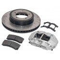 Kit de freinage avant pour Land Rover Defender (avec roues de 16") étrier gris - Alcon