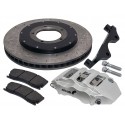 Kit essieu de frein avant pour Land Rover Defender (avec roues 18") étrier gris - Alcon