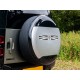 Enjoliveur roue de secours Defender 2020 - Noir brillant et argent