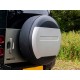 Defender (2020 on) Spare Wheel Cover - Gloss Black & Silver