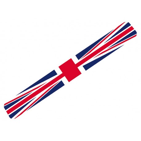 Autocollant d'enjoliveur de roue Defender - Drapeau monochrome Union Jack