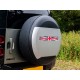 Autocollant d'enjoliveur de roue Defender - Drapeau monochrome Union Jack