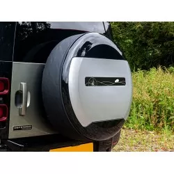 Autocollant d'enjoliveur de roue Defender - Drapeau monochrome Union Jack