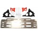 Skeleton silver alloy steering guard for Defenders - Alu