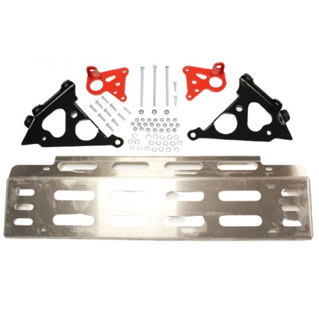 Skeleton silver alloy steering guard for Defenders