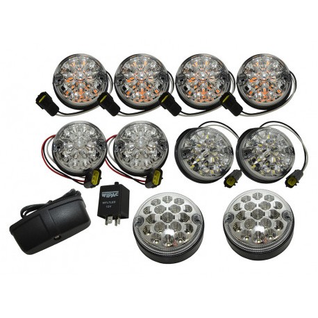 Kit feux à leds complet DELUXE cristal pour DEFENDER et SERIE 2/3