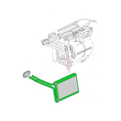 Heater matrix Defender TD4 Puma -LR genuine
