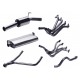 stainless steel sports exhaust system with tubular manifold