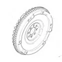 DEFENDER PUMA TD4 FLYWHEEL ASSEMBLY - LR GENUINE