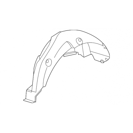 LH Rear Wheelarch Splash Sheild - Land Rover Genuine