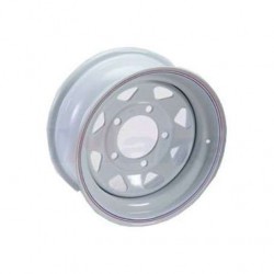 jante tole triangular blanche 7 x 16 pour defender, disco 1, rrc