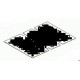 Moquette noire de plancher de coffre pour DEFENDER 90 TD4 4 places