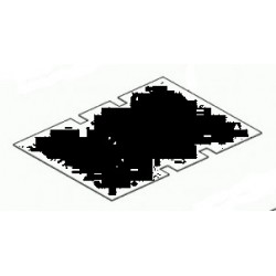 Moquette noire de plancher de coffre pour DEFENDER 90 TD4 4 places