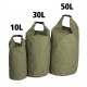 Sac de transport Waterproof vert 10 litres