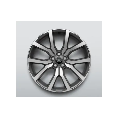 Genuine OEM Alloy Wheel - 20" Style 5115, 5 split-spoke, Satin Dark Grey Diamond Turned finish, for New Range Rover Evoque